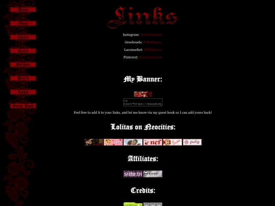 links screenshot