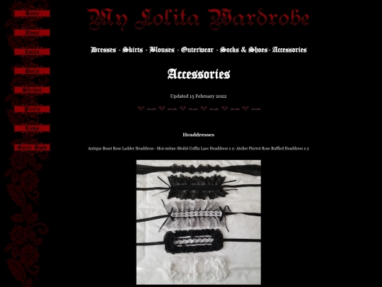 wardrobe/accessories screenshot