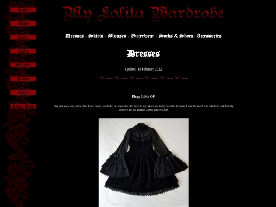 wardrobe/dresses screenshot