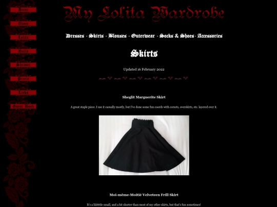 wardrobe/skirts screenshot