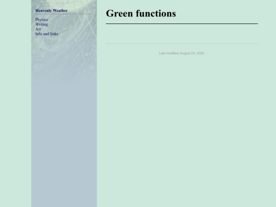green-functions screenshot