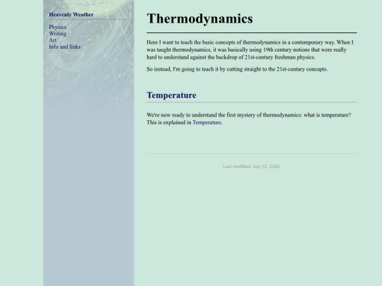 thermodynamics screenshot