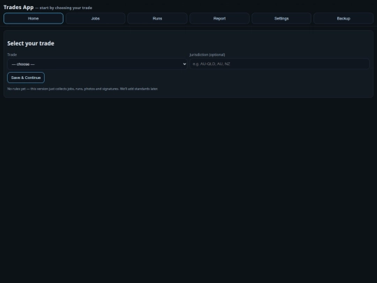 Tradieplus screenshot