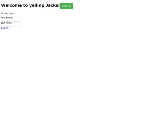 signup screenshot