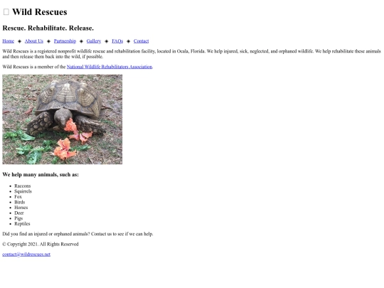 rescue/about screenshot