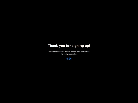 thankyou screenshot