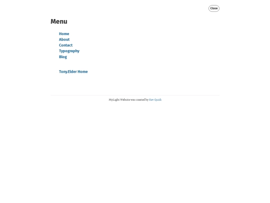 menu screenshot