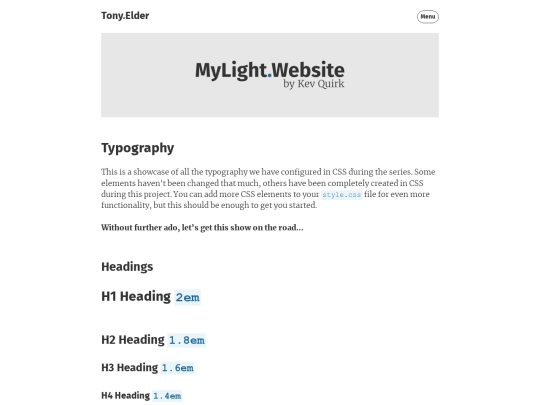 typography screenshot