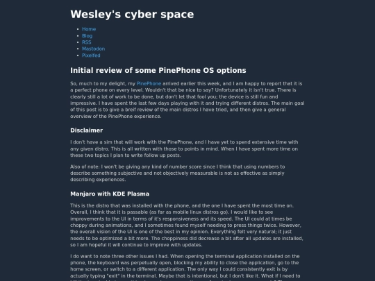 blog/pinephone-distro-review screenshot
