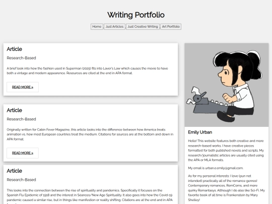 Examples/articles screenshot