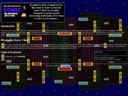 1997web/sonic/s1beta/snc1beta screenshot