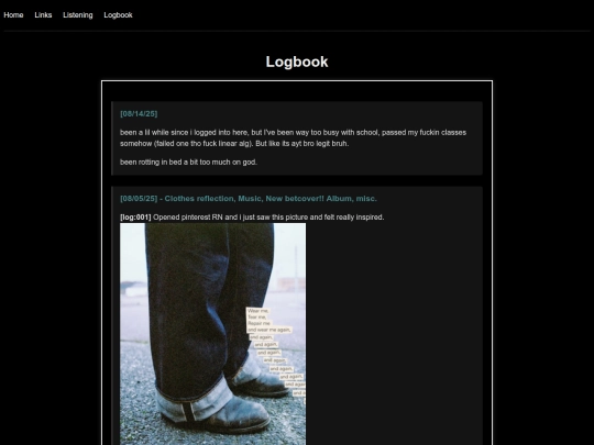 logbook screenshot