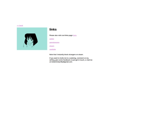 links screenshot