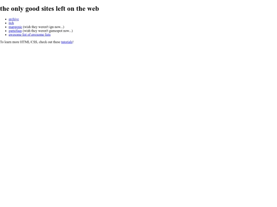 sites screenshot