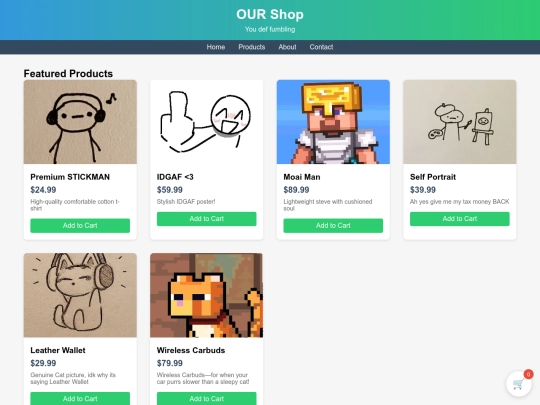 shop screenshot