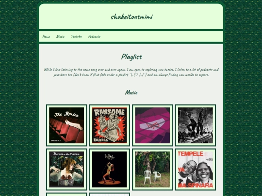 My playlist screenshot