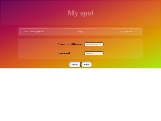 login screenshot