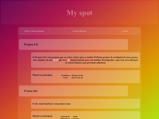 osmeusprojetos screenshot