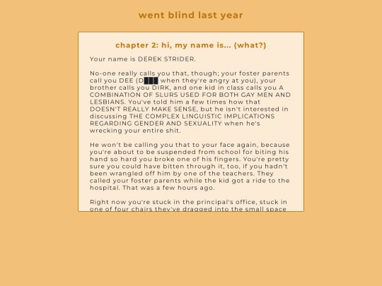 went blind last year 2 screenshot
