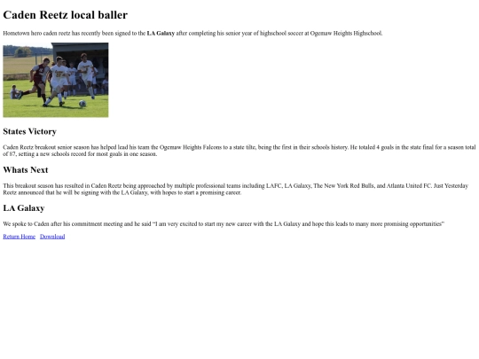 Documents/Newspaper/CadenReetzStory screenshot