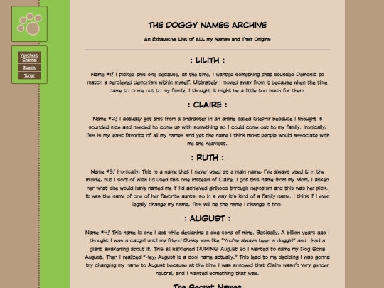 namelist screenshot