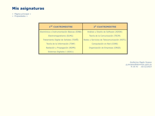 asignaturas screenshot