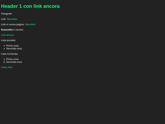 Codice screenshot