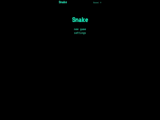 GAMES/snake screenshot