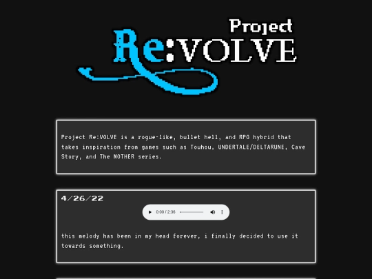 ReVOLVE/devlog_old screenshot
