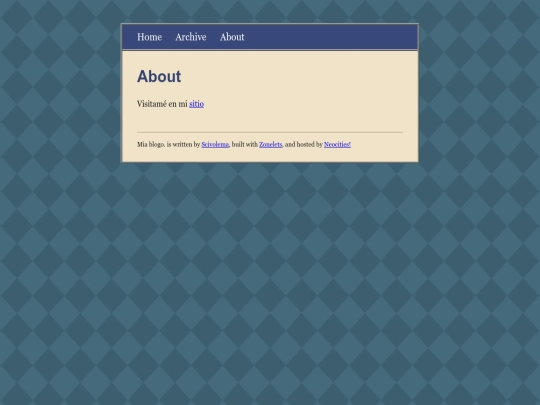 blog/about screenshot