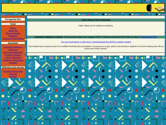 handout screenshot