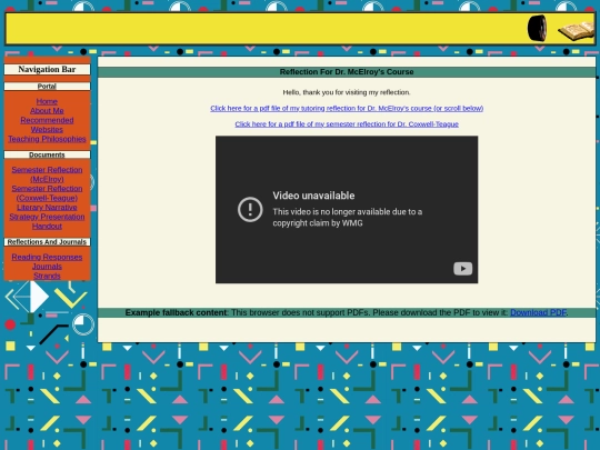 semesterreflection1 screenshot
