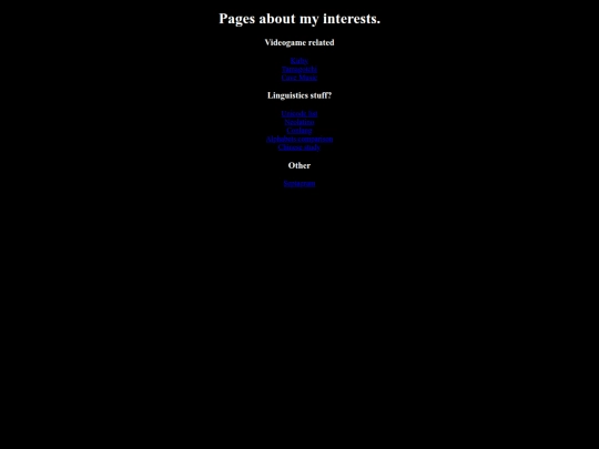 interests screenshot