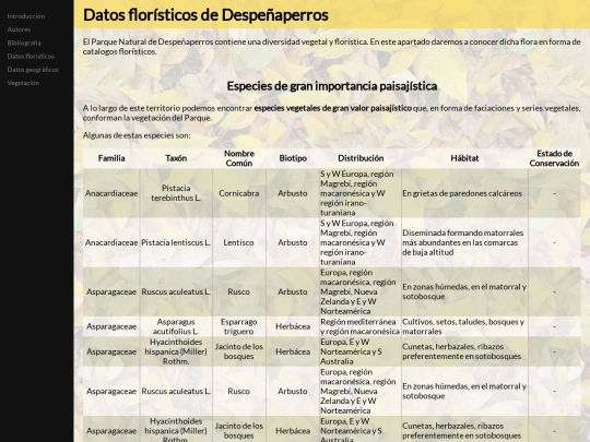 datosfloristicos screenshot