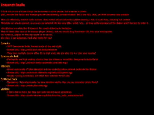 iradio.xhtml screenshot