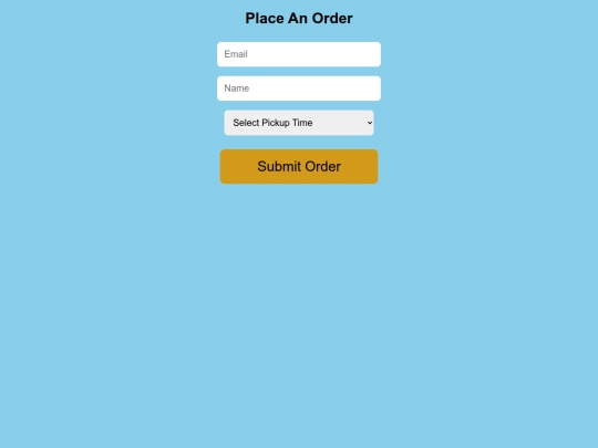 order screenshot