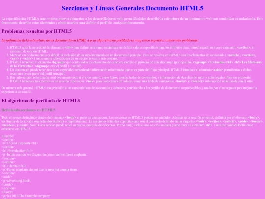DocumentoHTML5 screenshot