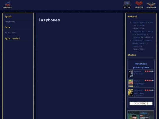 ulubione/lazybones screenshot