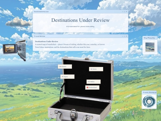 destinations screenshot