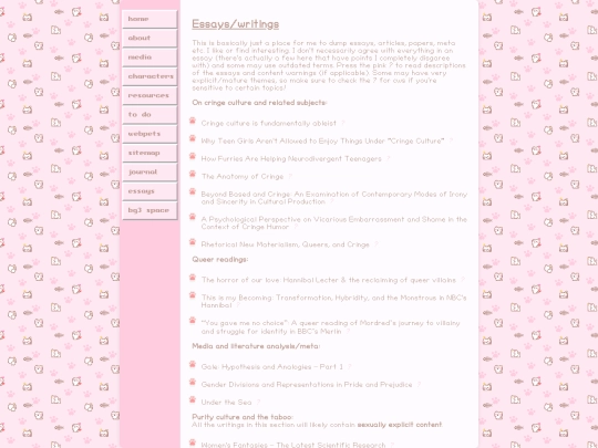 writings screenshot