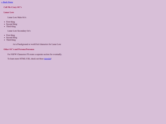 OClist screenshot