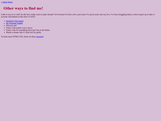 links screenshot