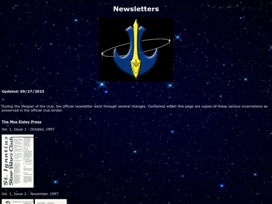 newsletters screenshot