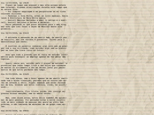 postagens/diario/diario screenshot