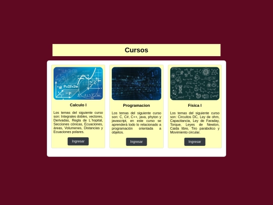 cursos screenshot