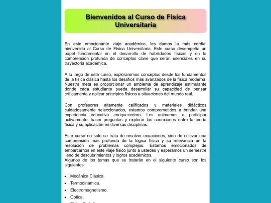 fisica screenshot