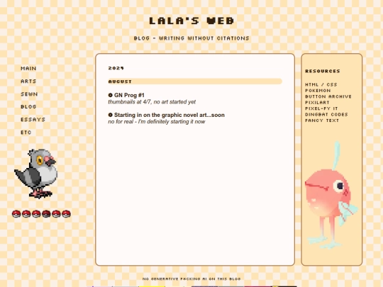 blog screenshot