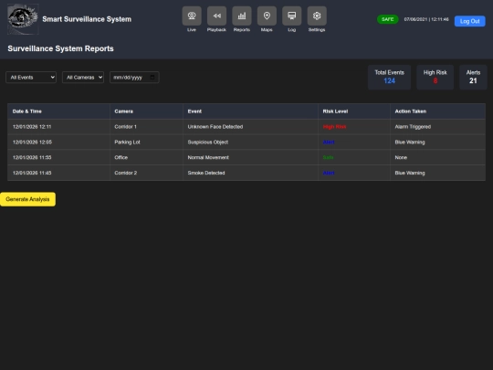smart_surveillancesystem/report screenshot