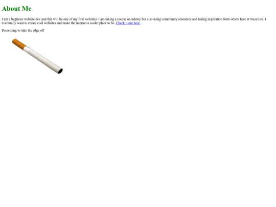 pages/aboutme screenshot