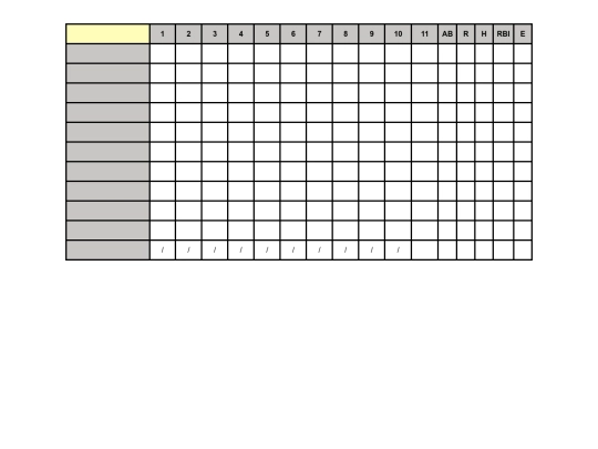BaseballScorecard screenshot
